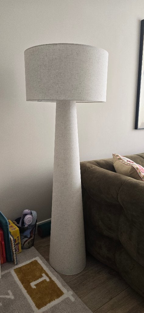 Vloerlamp pandia off-white kwantum, Huis en Inrichting, Lampen | Vloerlampen, Ophalen, Zo goed als nieuw, Japandi stijl, 150 tot 200 cm