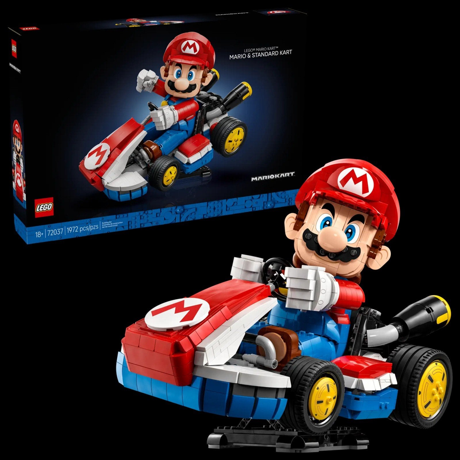 Lego SUPER MARIO 72037 Mario Kart, Mario en standaardkart, Ophalen of Verzenden, Nieuw, Complete set, Lego