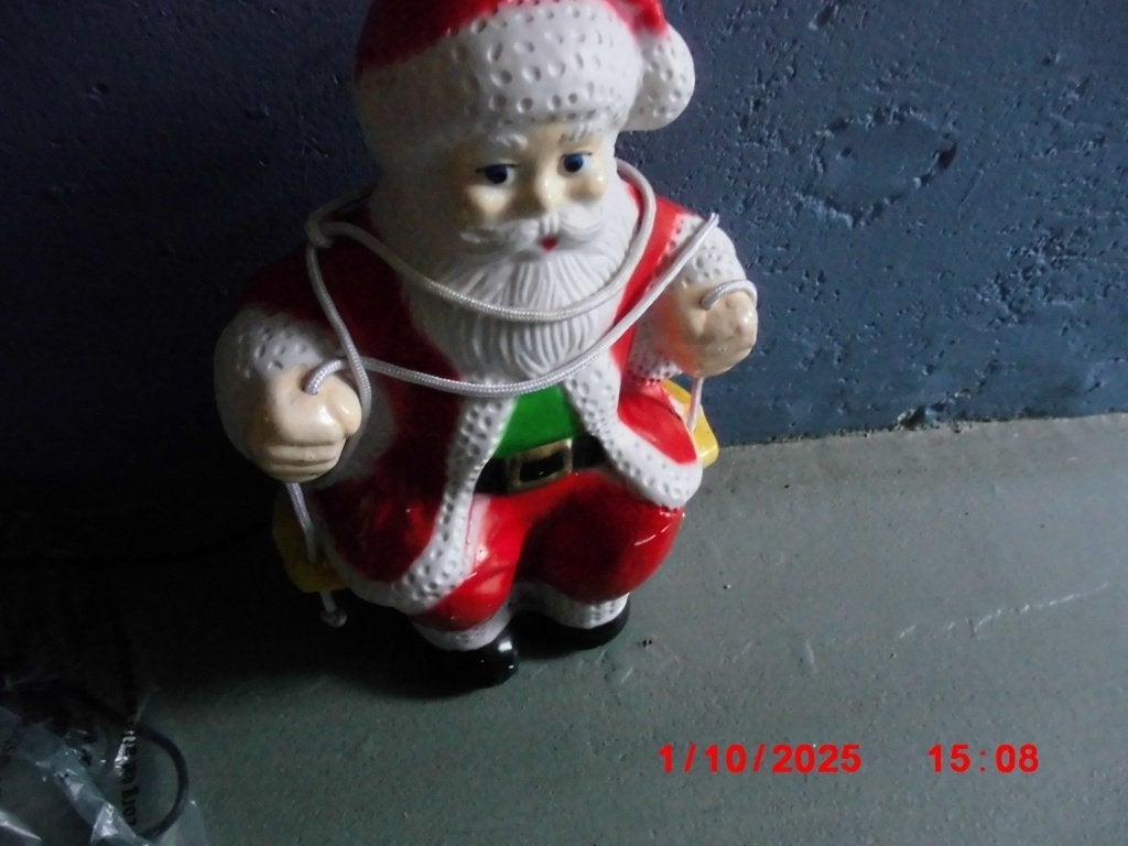 KERSTMAN KUNSTSTOF VINTAGE, Ophalen, Zo goed als nieuw