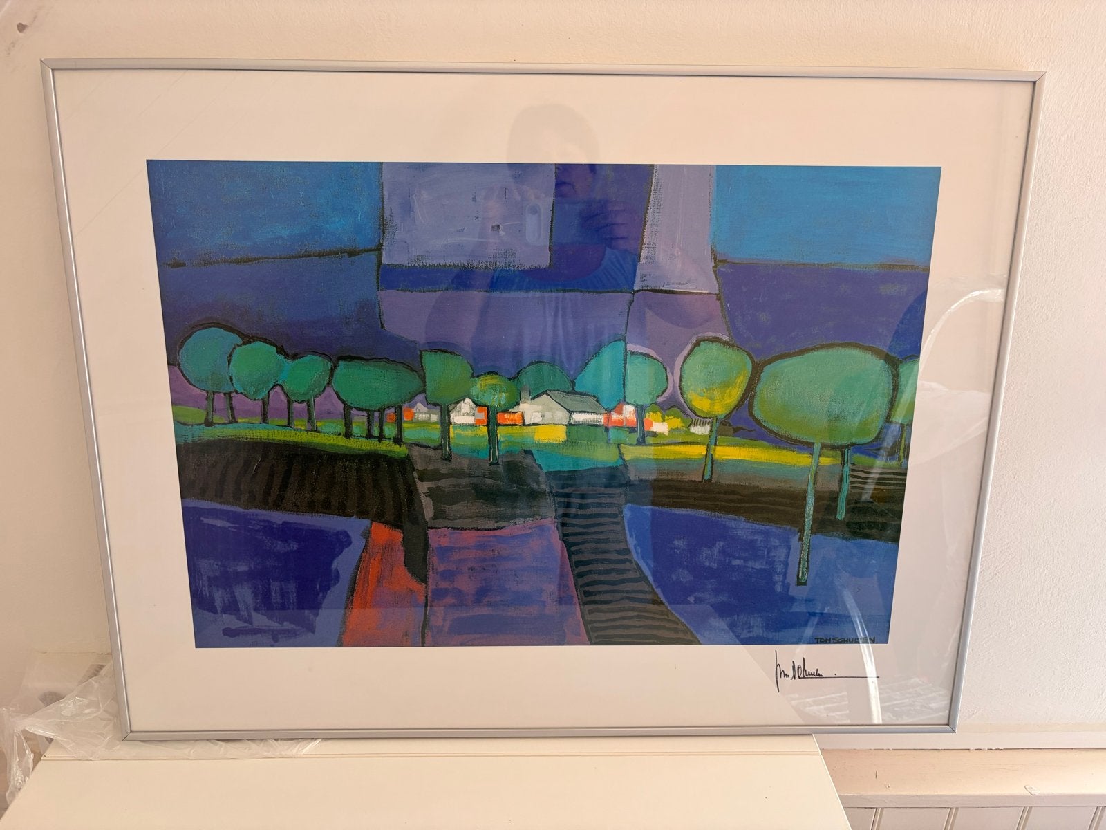 Schilderij Ton Schulten met lijst, Ophalen