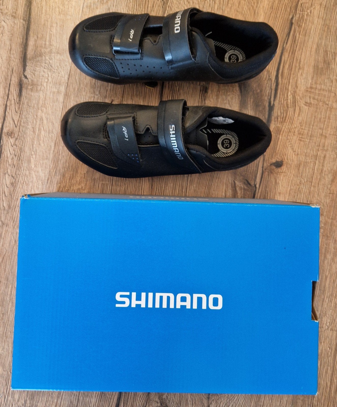 Shimano RP1 fietsschoenen incl. overschoenen (maat 39), Gebruikt, Heren, Schoenen, Overige maten