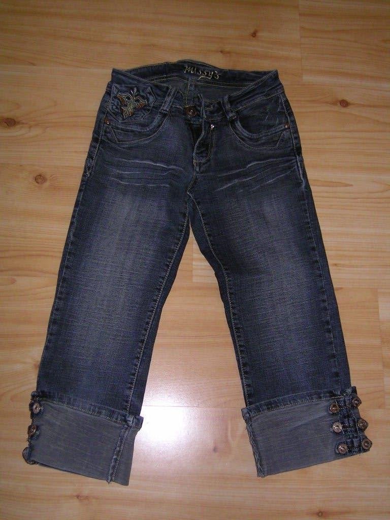 Missy's kuitspijkerbroek 34, Blauw, Missy's, Ophalen of Verzenden, Zo goed als nieuw