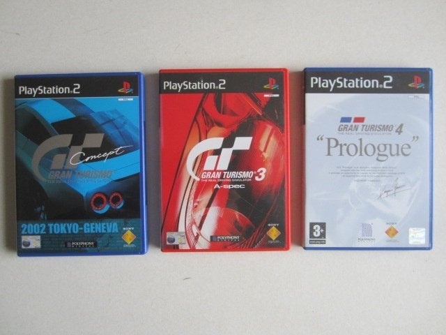 GT Gran Turismo 3 - 4 - Concept PS2 Playstation 2, Racen en Vliegen, 2 spelers, Ophalen of Verzenden, Zo goed als nieuw