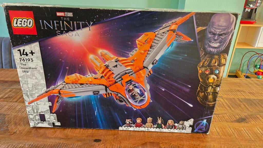 Lego marvel 76193 the guardians ship, Gebruikt, Marvel, Lego, Ophalen of Verzenden