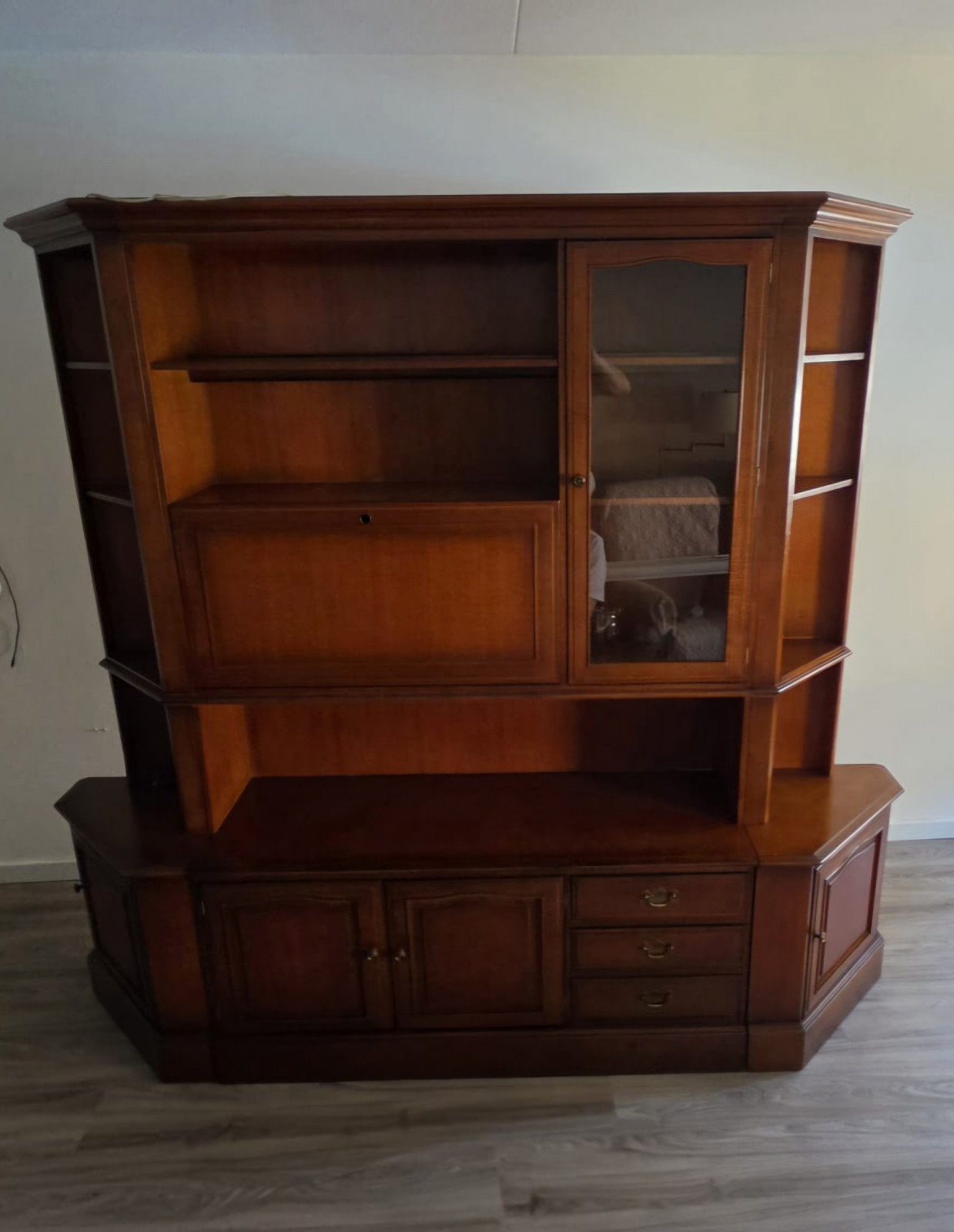 kersenhouten kast, Ophalen, 25 tot 50 cm, 200 cm of meer, 150 tot 200 cm