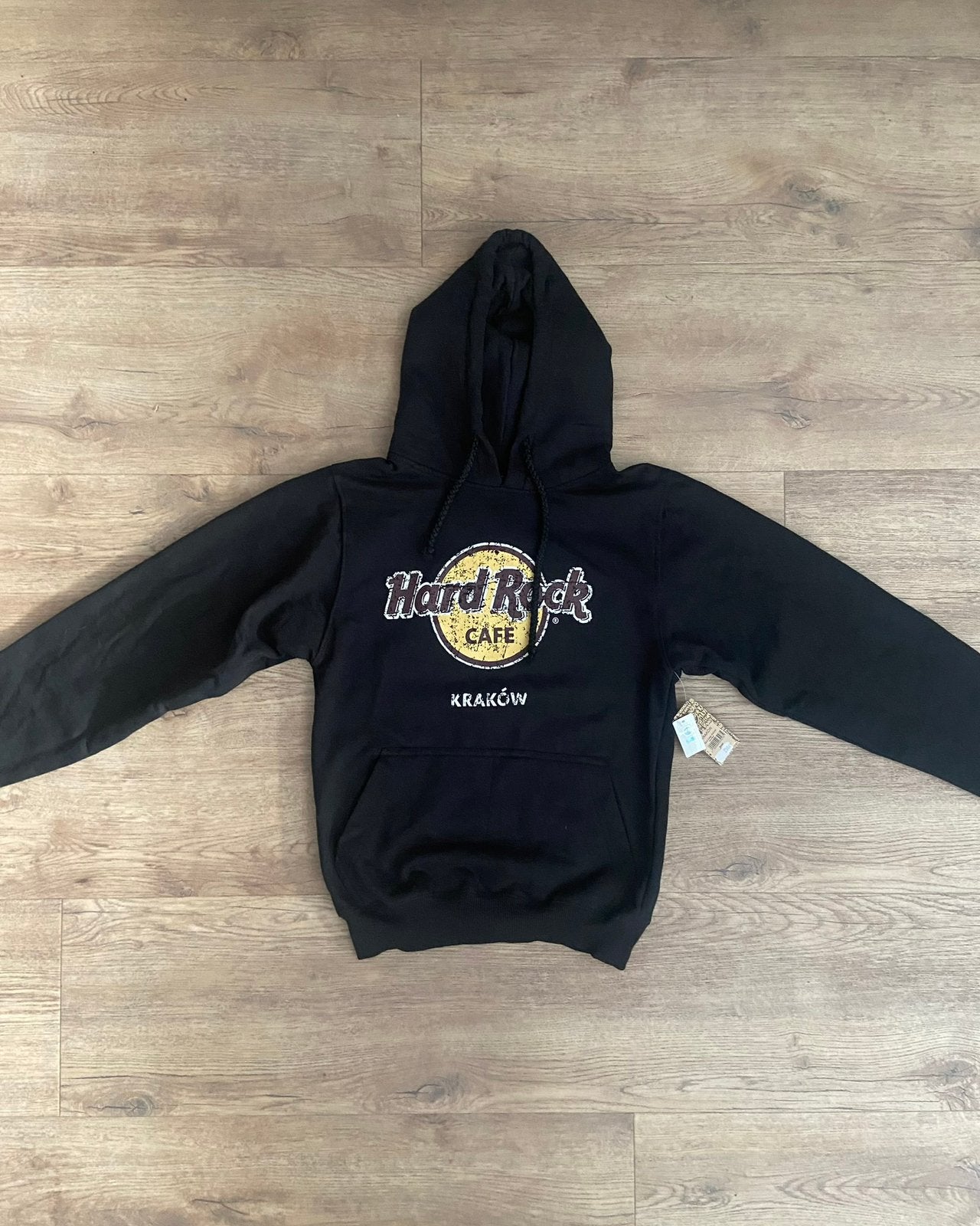 Hard Rock Cafe hoodie zwart Kraków met kaartjes maat S, Verzenden, Nieuw, Maat 46 (S) of kleiner, Zwart