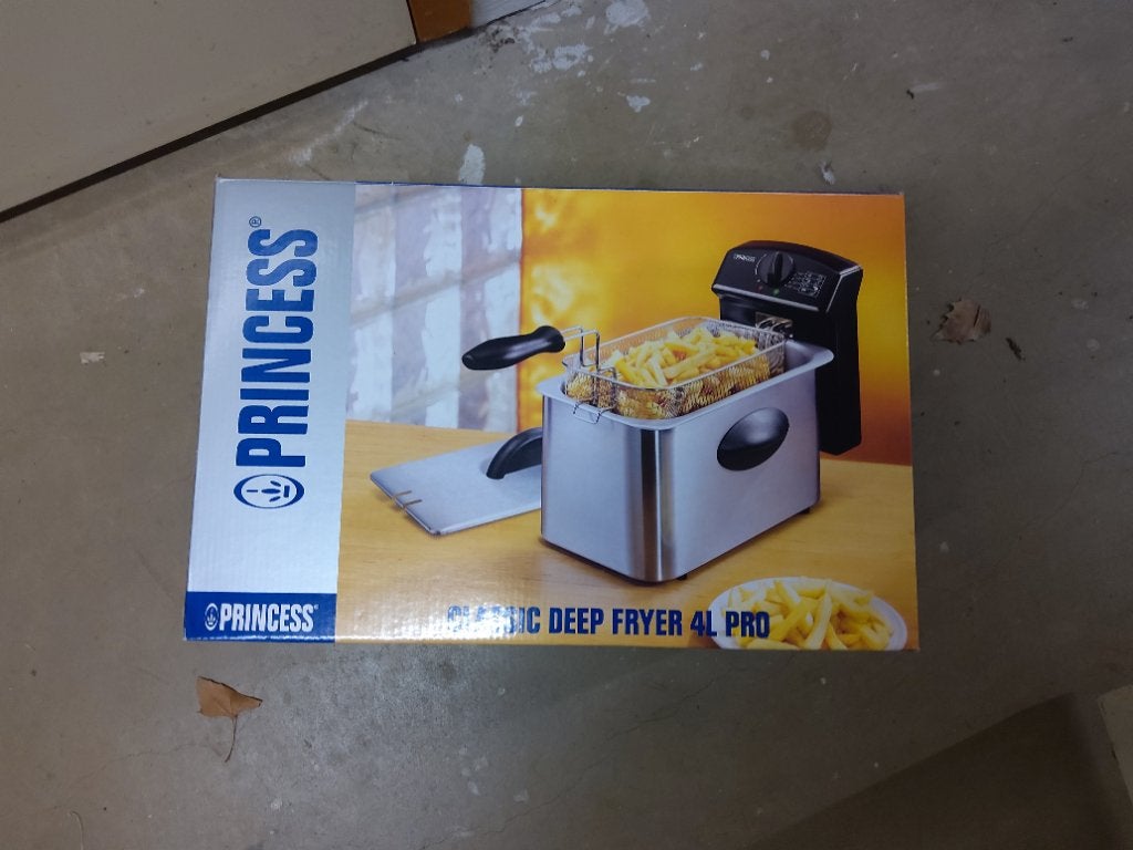 Friteuse, 3 tot 4 liter, Ophalen, Gebruikt, Uitneembare binnenpan