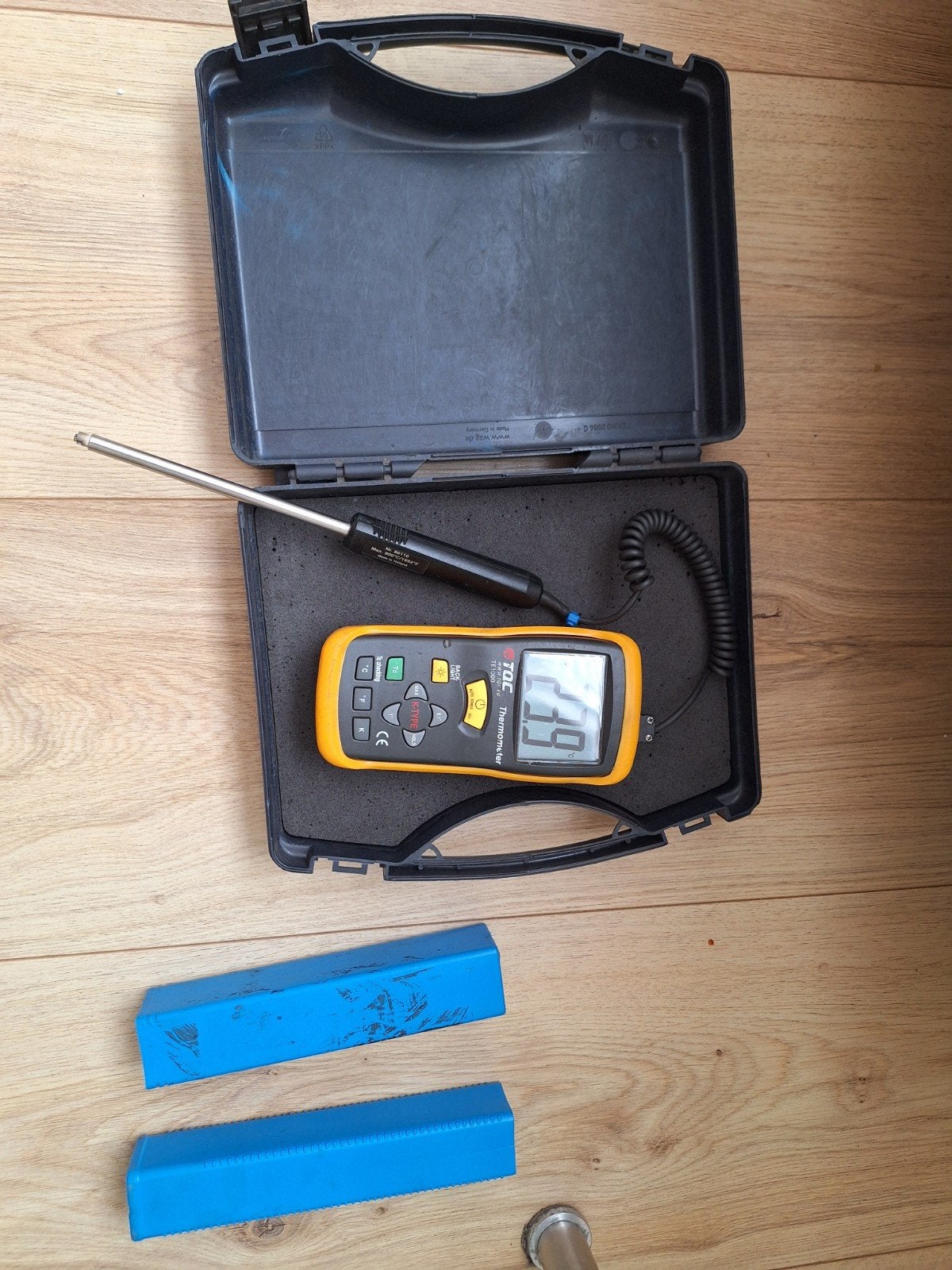 TQC TE-1000 Thermometer met K-type sonde, Gebruikt, Ophalen of Verzenden, Niet gespecificeerd, Made in Holland, TQC