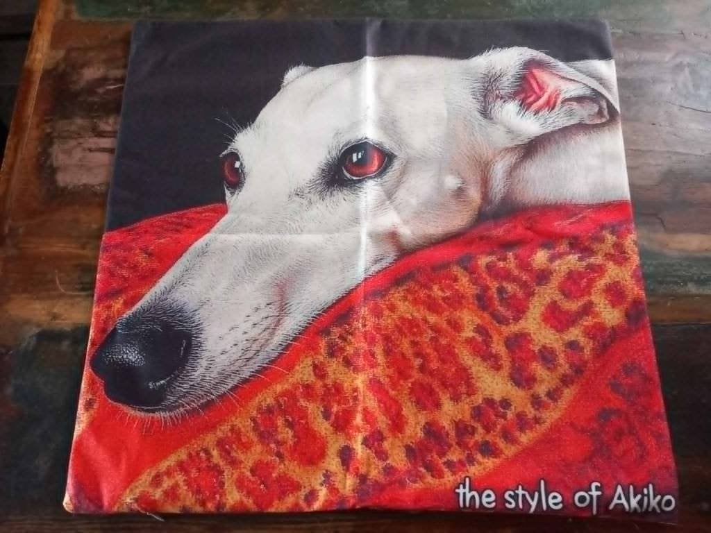 Mooie kussenhoes Galgo/Greyhound, Ophalen, Overige merken, Meerkleurig, Nieuw