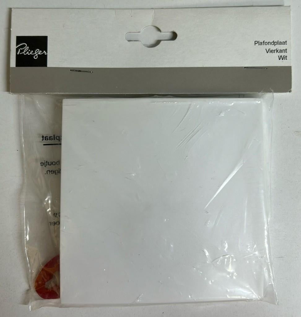 NIEUW Plieger afdekplaat plafond wc badkamer wit sier 4kant, Minder dan 50 cm, Overige typen, Nieuw, Ophalen of Verzenden