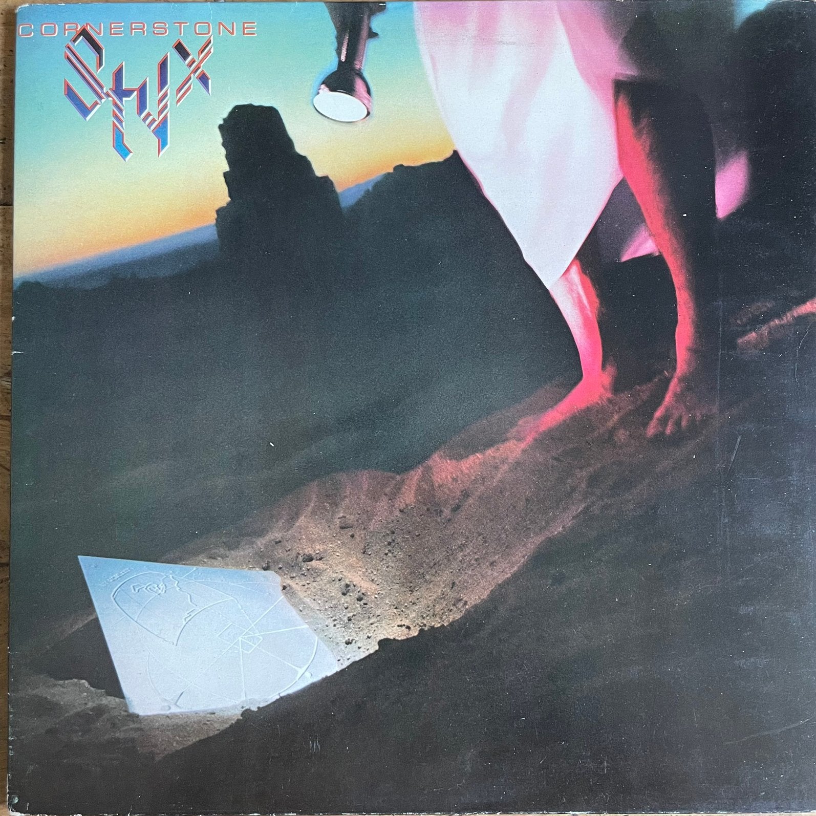 Styx - Cornerstone (klaphoes), Cd's en Dvd's, Ophalen of Verzenden, Zo goed als nieuw, 12 inch, Poprock