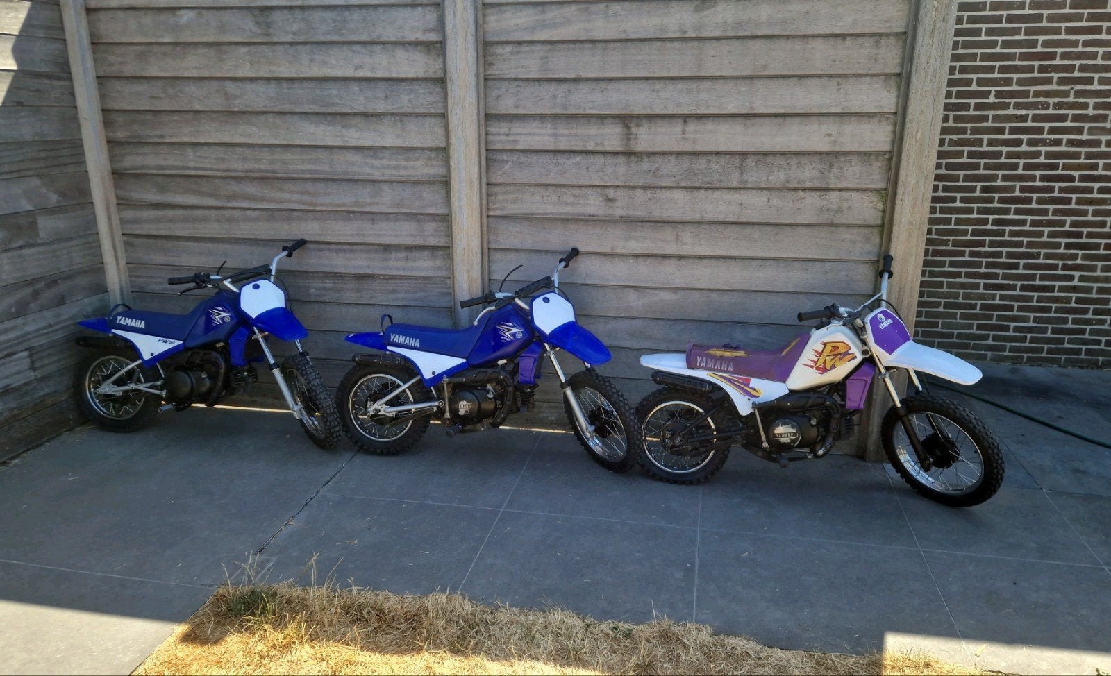 3x Yamaha PW 80, Ophalen