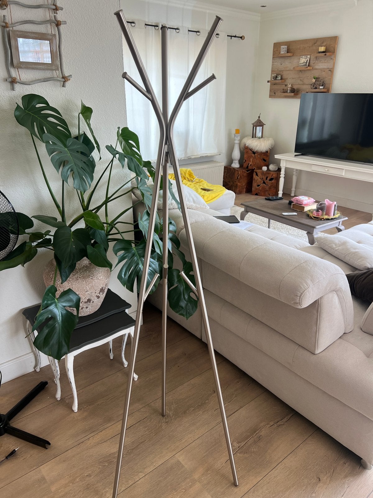 Staande kapstok metaal vrijstaand Standing coat rack, Ophalen, Zo goed als nieuw, Metaal, Staande kapstok