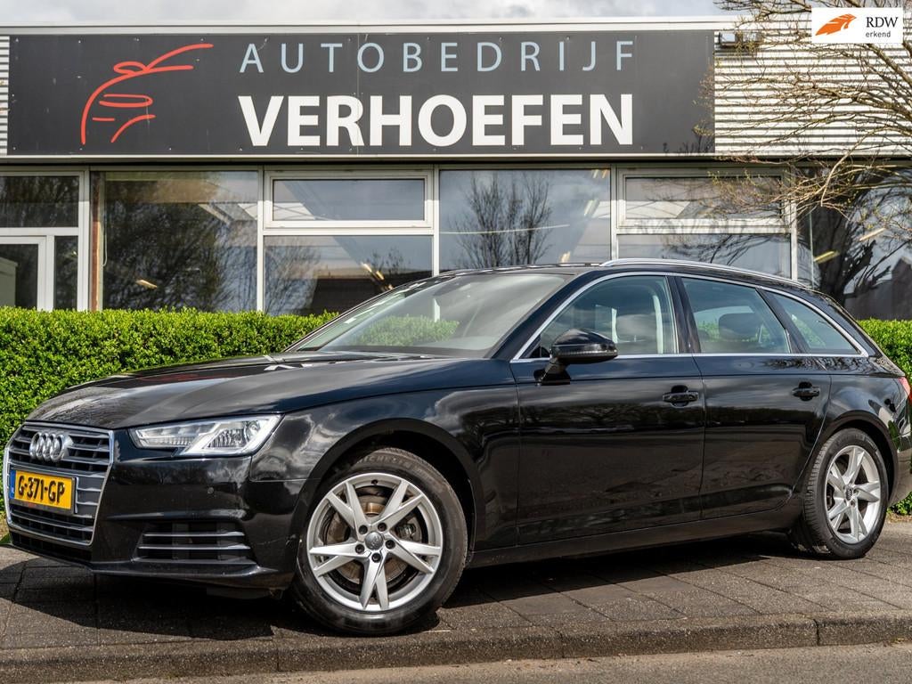 Audi A4 Avant 2.0 TFSI MHEV - AUTOMAAT - ZWART LEDER - CRUIS, Gebruikt, 1984 cc, Leder, Hybride Elektrisch/Benzine