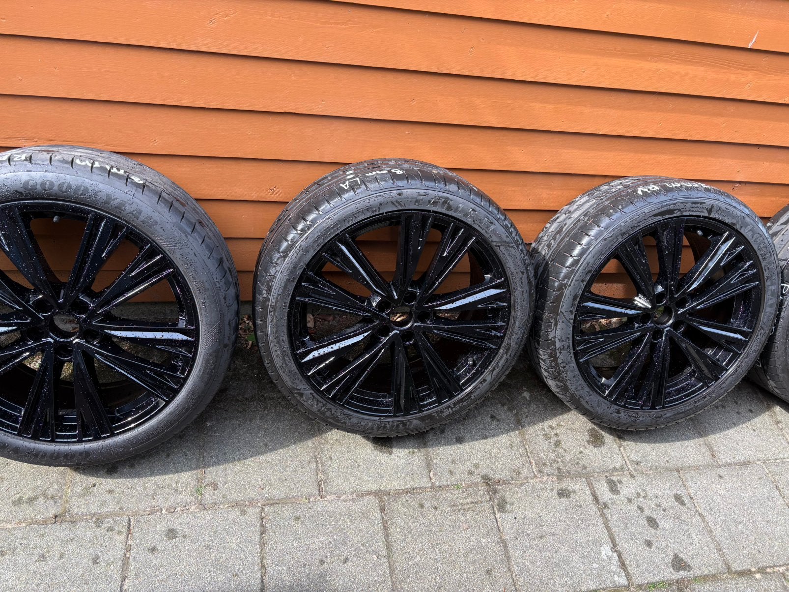 Originele Audi 20” Velgen 5x112 met Goodyear Eagle F1, Auto-onderdelen, Banden en Velgen, Ophalen, 255 mm, Velg(en), 20 inch