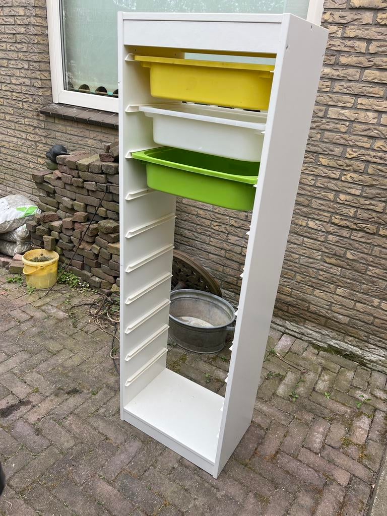 IKEA Trofast hoge kast met 3 bakken, Kinderen en Baby's, Kinderkamer | Commodes en Kasten, Ophalen, Gebruikt, 105 cm of meer, Minder dan 50 cm