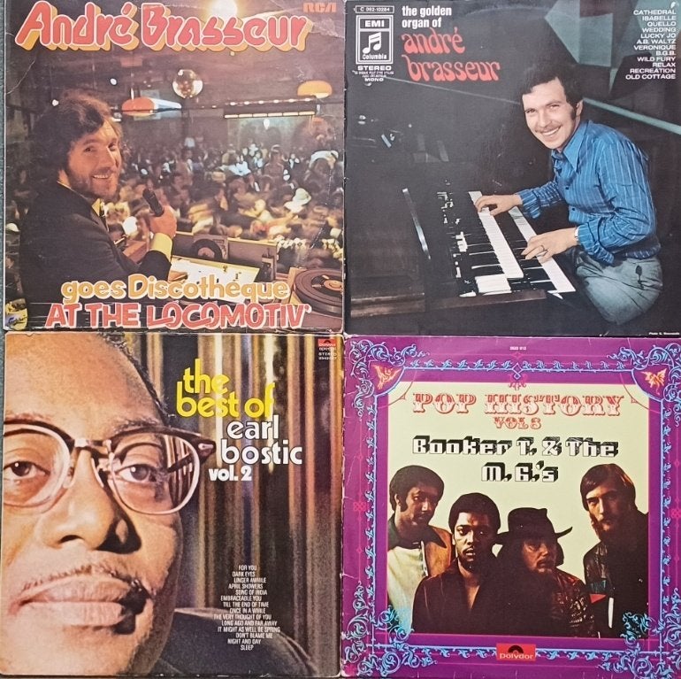 4 LP’s André Brasseur/Booker T. & MG’s/Earl Bostic, Ophalen of Verzenden, Gebruikt, 12 inch, LP