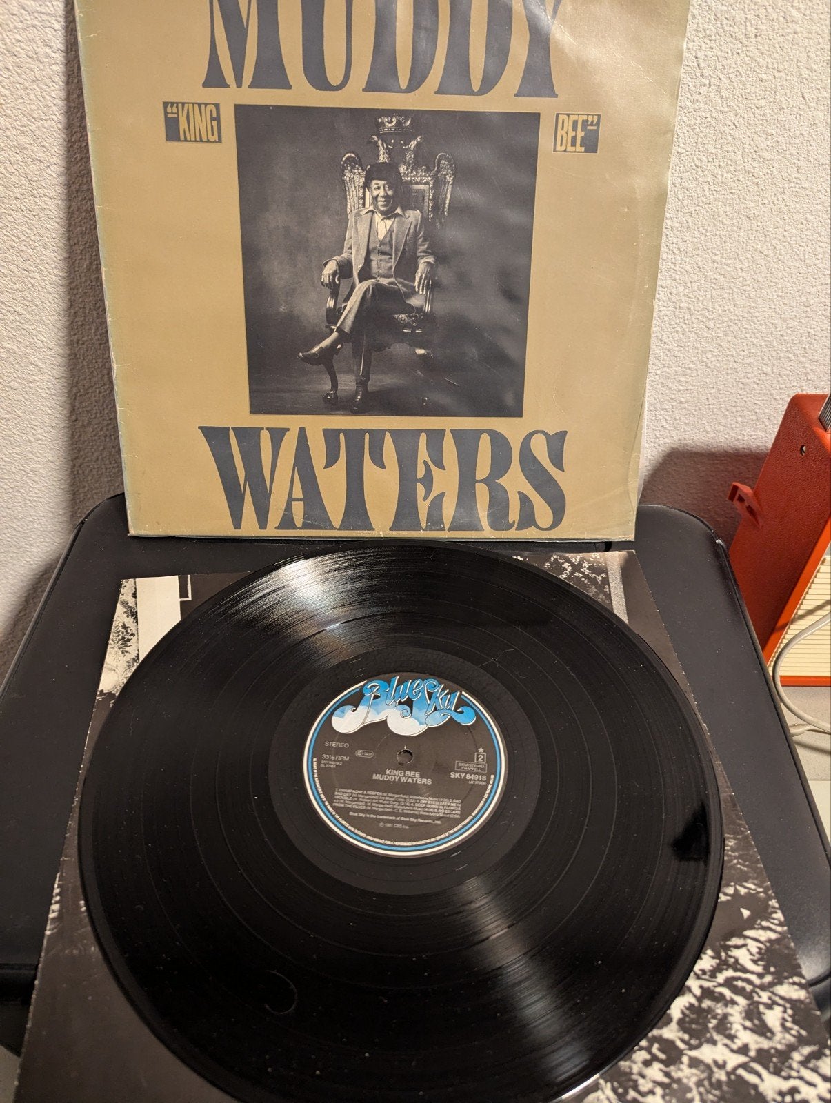 Muddy Waters - King Bee ( vinyl lp), Cd's en Dvd's, Vinyl | Jazz en Blues, LP, Gebruikt, Fotohoes, Ophalen of Verzenden
