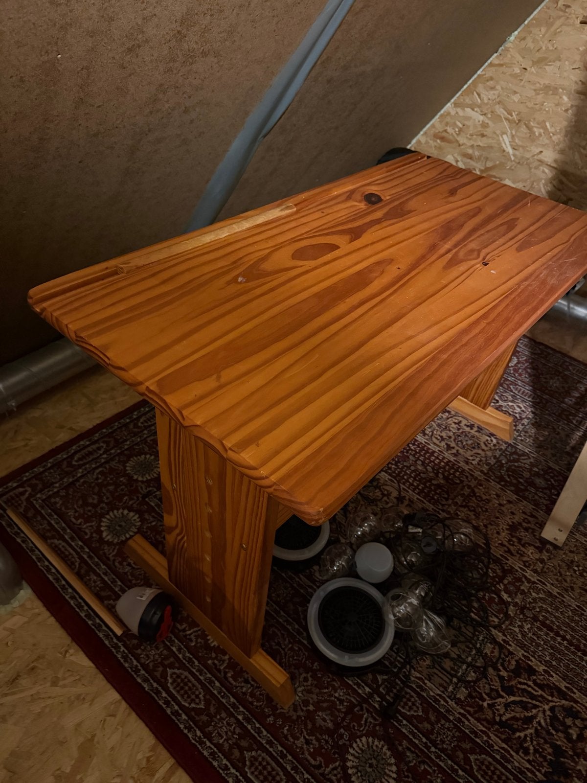 Houten kinder tekentafel met verstelbaar blad, Ophalen, Gebruikt, Minder dan 130 cm