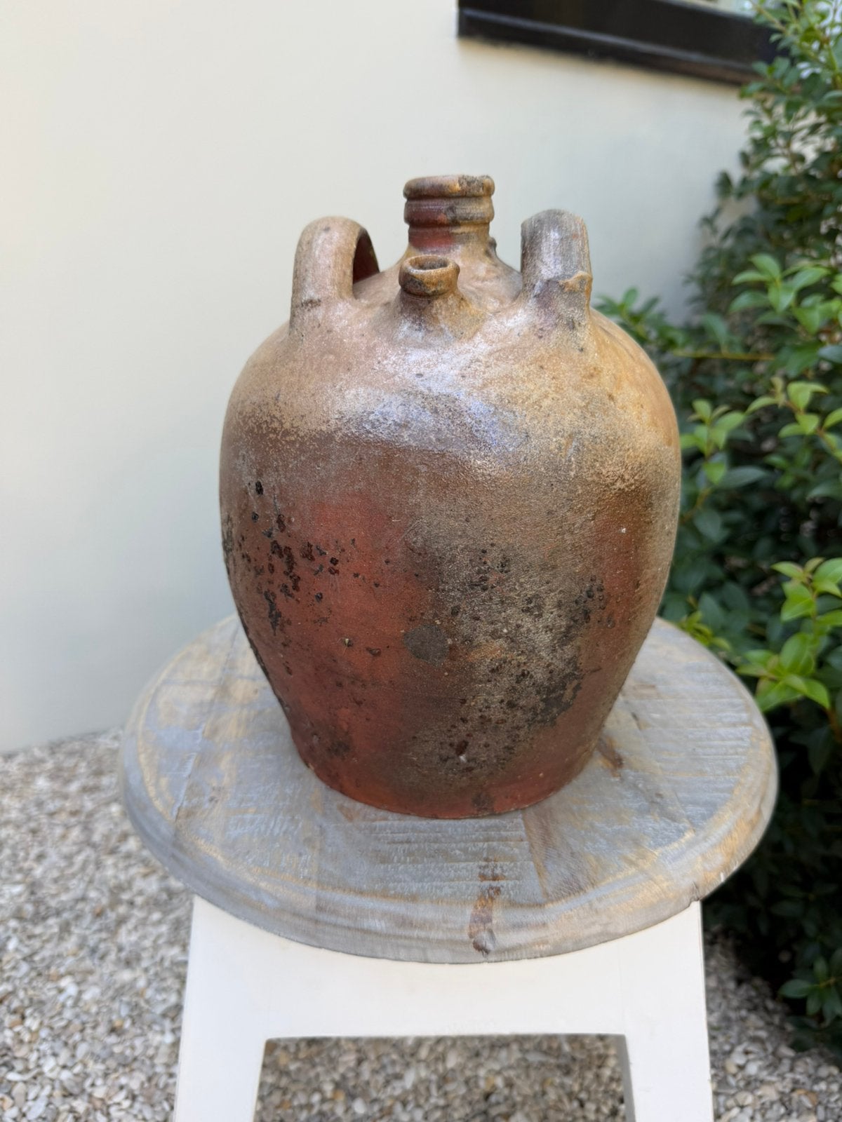 Franse oude olijfkruik uit de Biurgogne, Ophalen of Verzenden
