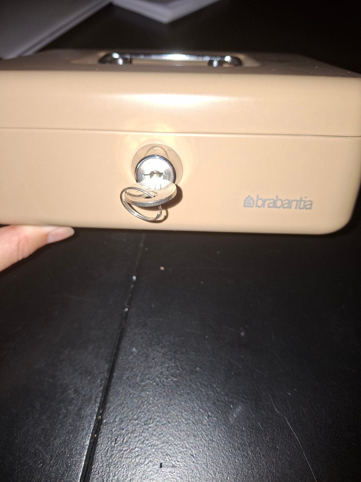 Brabantia Geldkistje / Brandkastje met Sleutel, Ophalen of Verzenden, Zo goed als nieuw, Brandkast