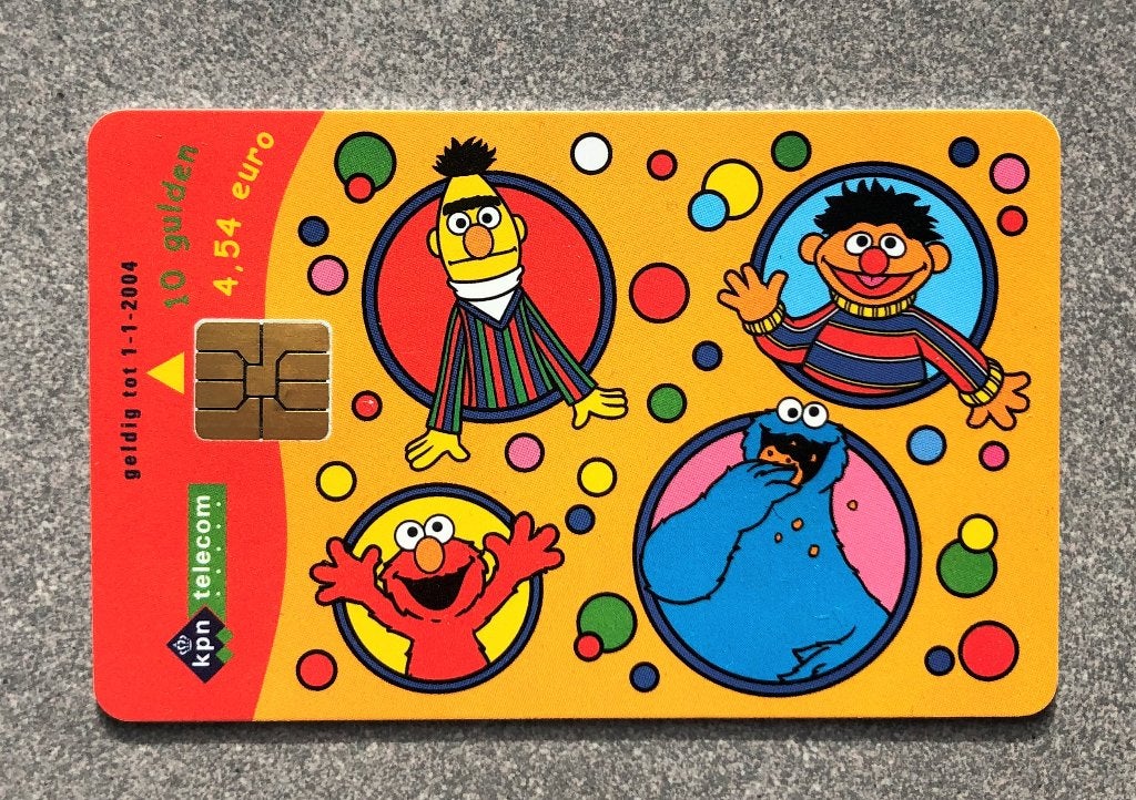 SESAMSTRAAT 25 jaar telefoonkaart voor verzamelaar GLD 10, Ophalen of Verzenden, Nederland