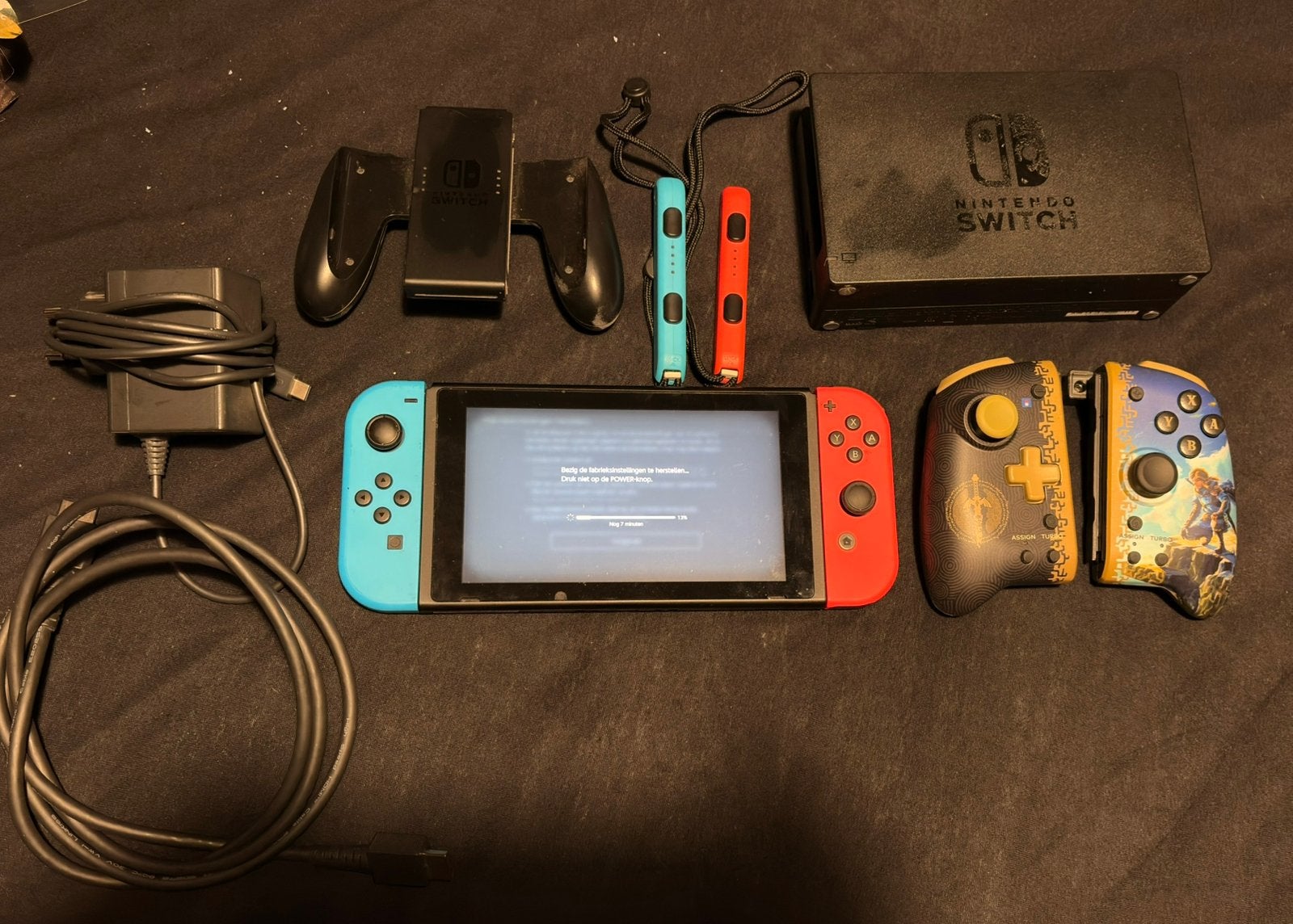 Nintendo Switch compleey, Ophalen of Verzenden, Zo goed als nieuw, Switch Original