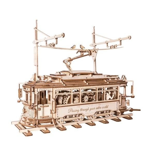 Robotime Classic City Tram LK801 Bouwpakket Nieuw, Groter dan 1:32, Nieuw, Ophalen of Verzenden, Robotime