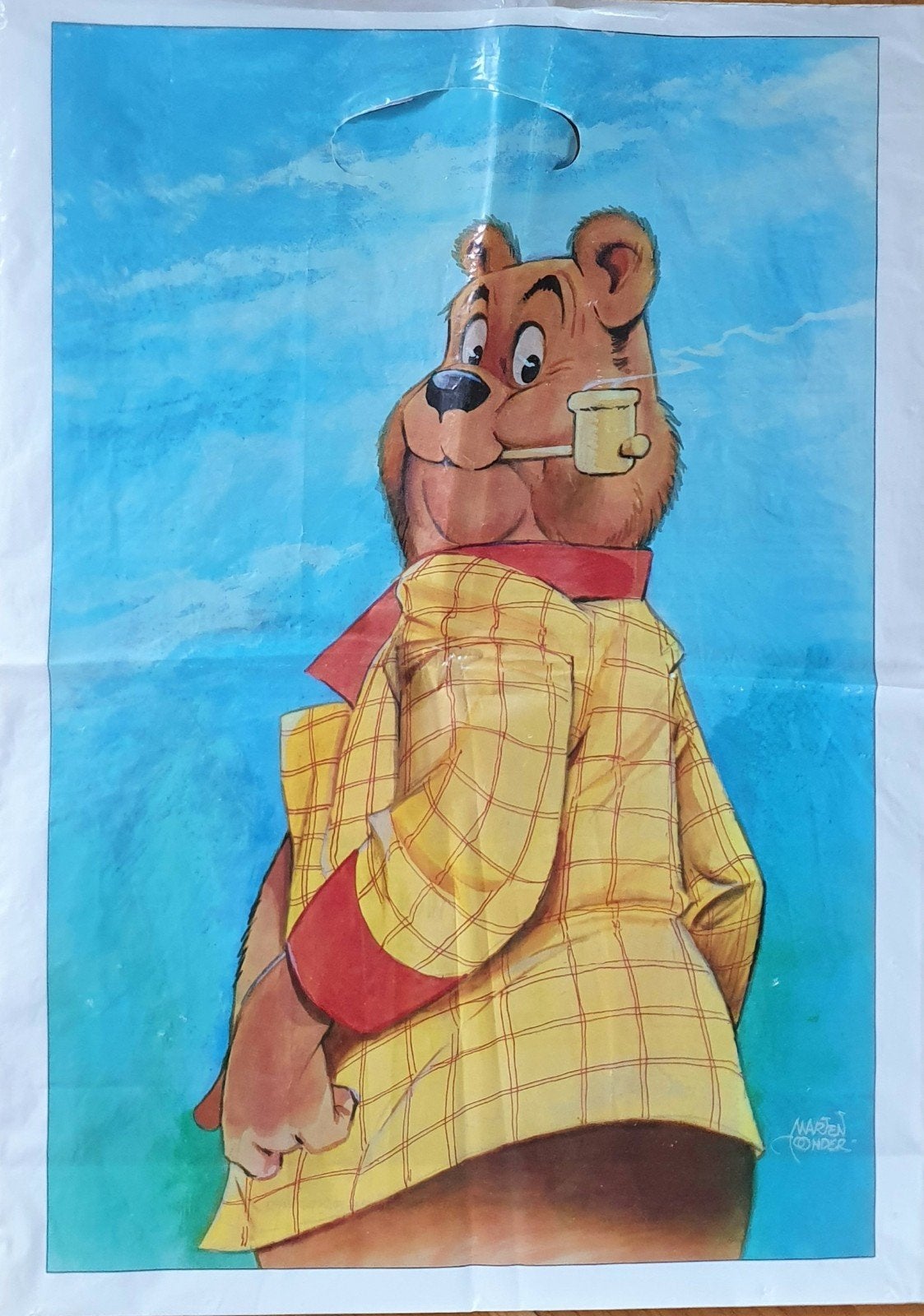 Marten Toonder poster/tas: Heer Bommel en Tom Poes, Verzamelen, Stripfiguren, Ophalen of Verzenden, Olivier B, Bommel en Tom Poes