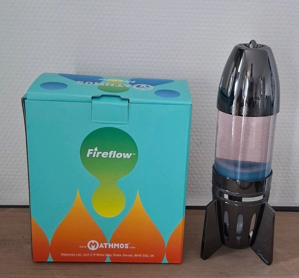 Mathmos firefow lavalamp kaars, Huis en Inrichting, Ophalen of Verzenden, Lavalamp, 24 cm