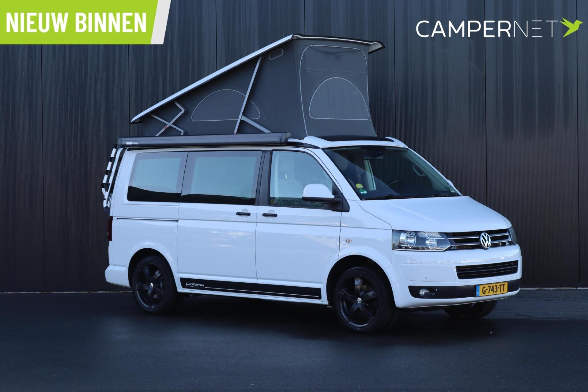 Volkswagen California T5 140pk Automaat | Luifel | Fietsendr, Automaat, Buscamper of Camperbus, Volkswagen, Bedrijf
