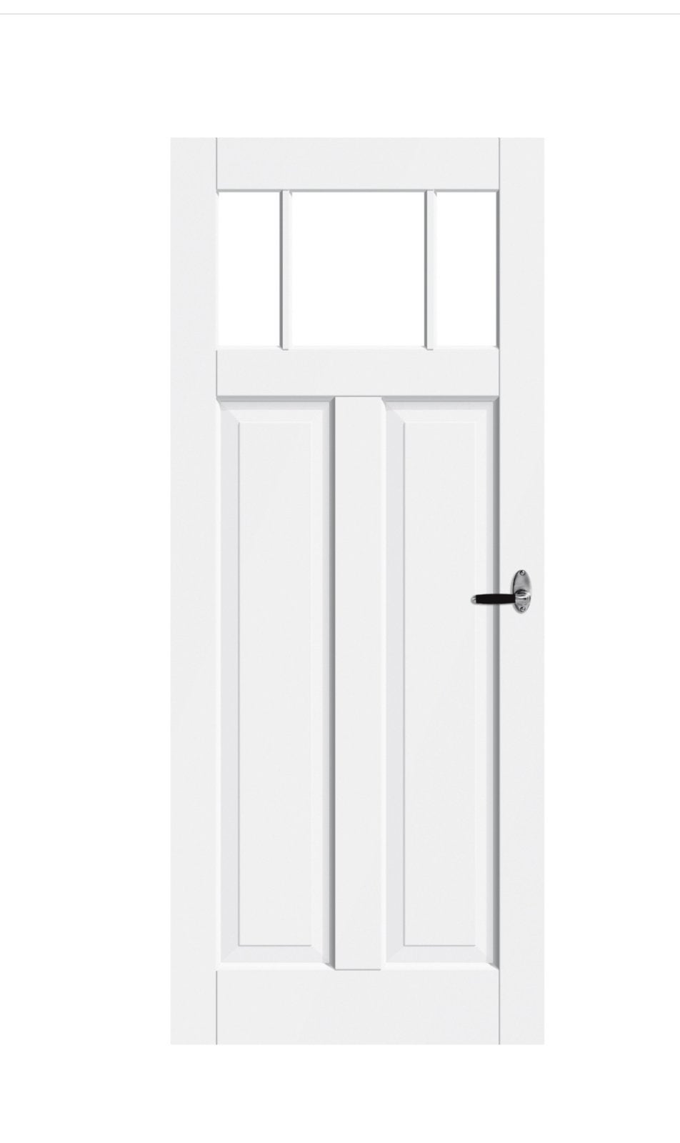 Nog nieuwe binnendeur, stomp, met boven ruitjes/glas set., Doe-het-zelf en Verbouw, Deuren en Horren, Nieuw, Binnendeur, 200 tot 215 cm
