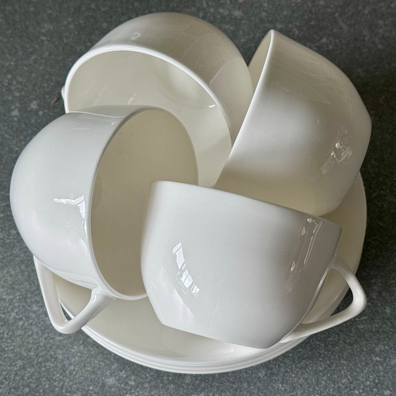 Smaak Fine Bone China Kop en Schotel Set (4 stuks), Huis en Inrichting, Keuken | Servies, Overige merken, Nieuw, Ophalen of Verzenden