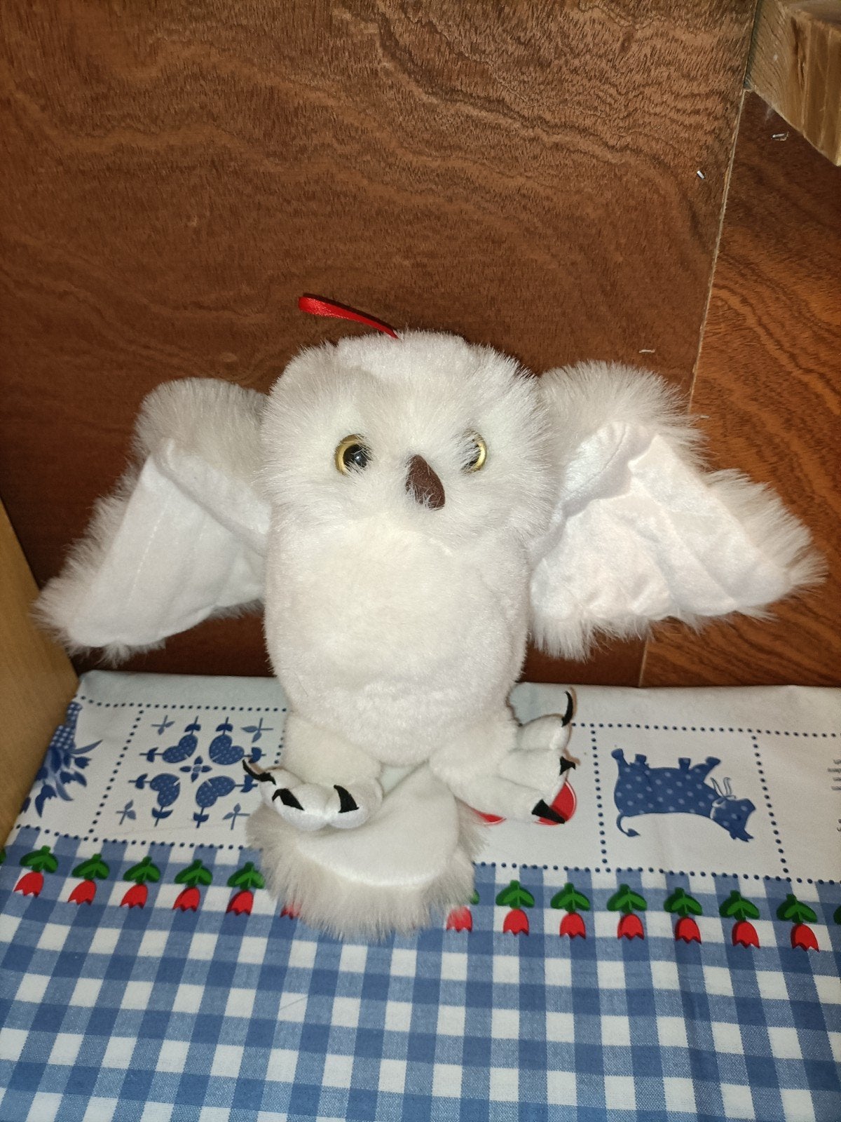 Witte uil knuffel 22 cm groot, Ophalen of Verzenden, Zo goed als nieuw, Overige typen