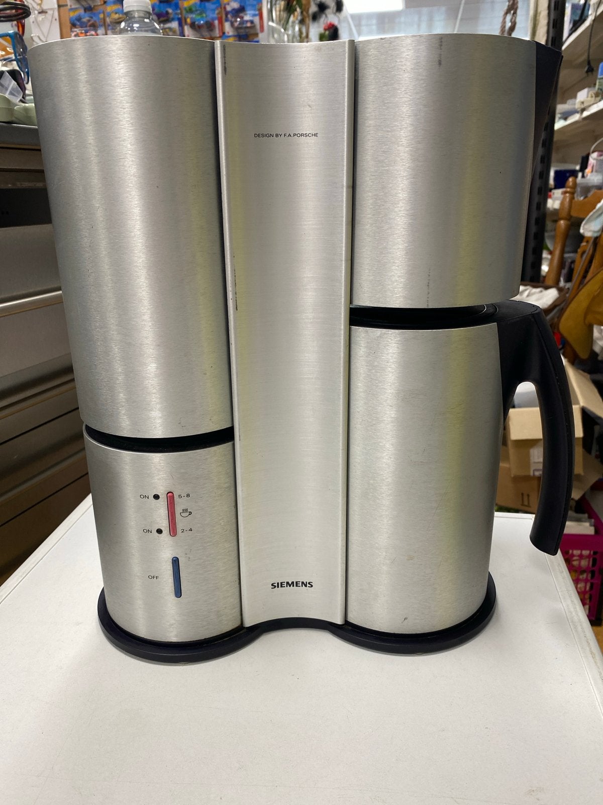 Siemens Koffiezetapparaat - Design by F.A. Porsche, Witgoed en Apparatuur, Koffiezetapparaten, Gebruikt, Koffiemachine, Gemalen koffie