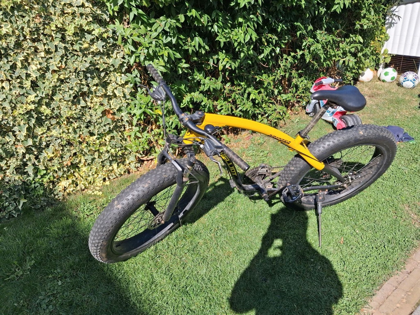 Fatbike fiets Hellidot Arizona - Geel, Fietsen en Brommers, Overige merken, Gebruikt, Versnellingen, Ophalen of Verzenden