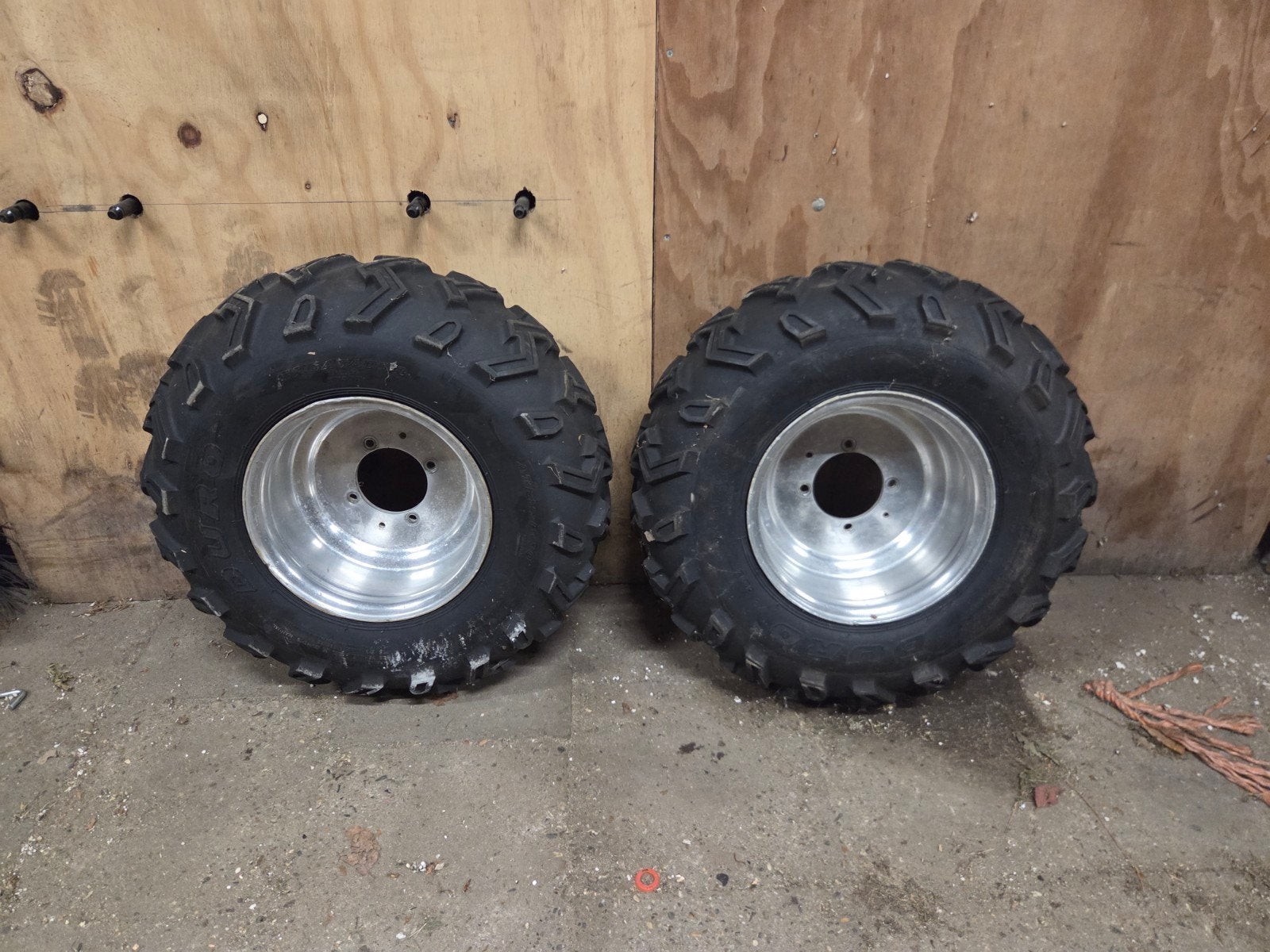 Duro banden op velg 4x110 voor quad, Ophalen