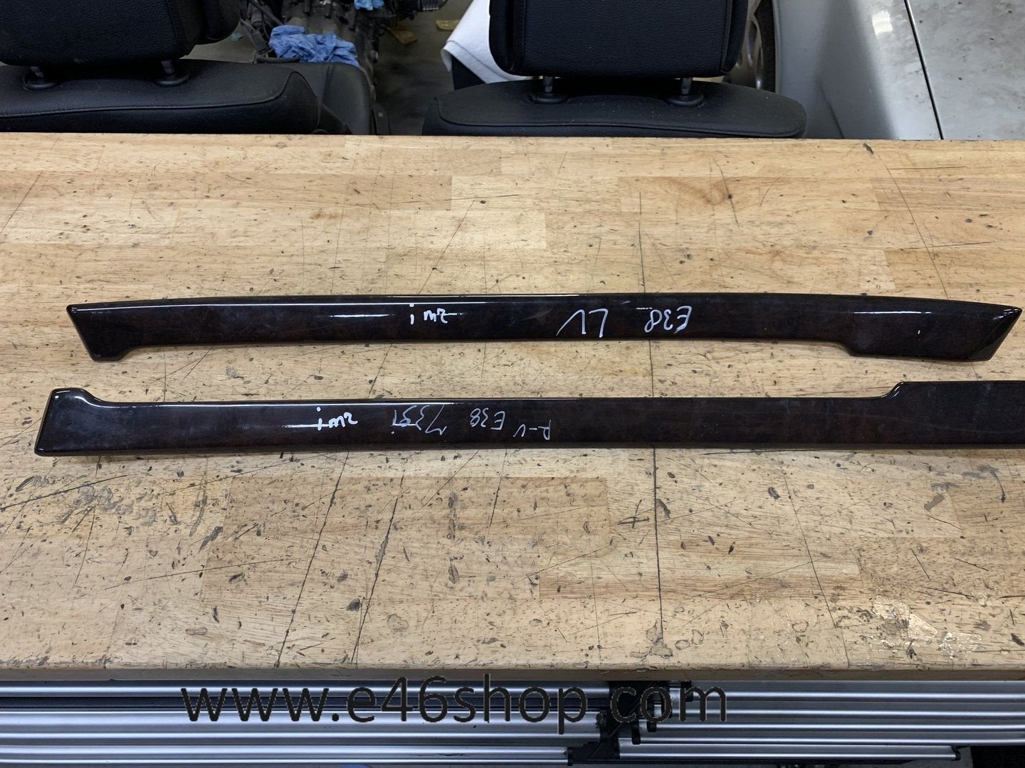 HOUTEN DEURLIJSTEN BMW E38 LINKS EN RECHTS VOOR, Gebruikt, -, -, Ophalen of Verzenden