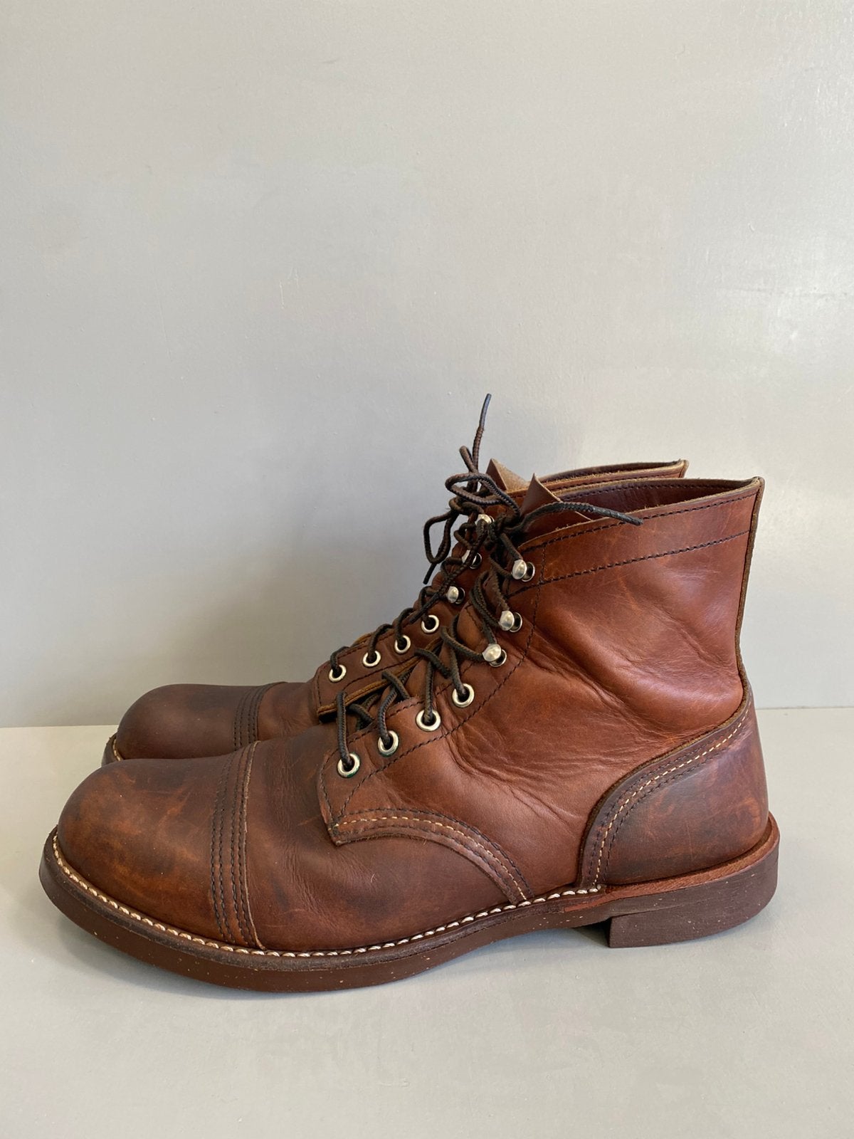 Red Wing 8111 Iron Ranger Amber Harness US10D/EU43, Bruin, Boots, Ophalen of Verzenden, Gedragen