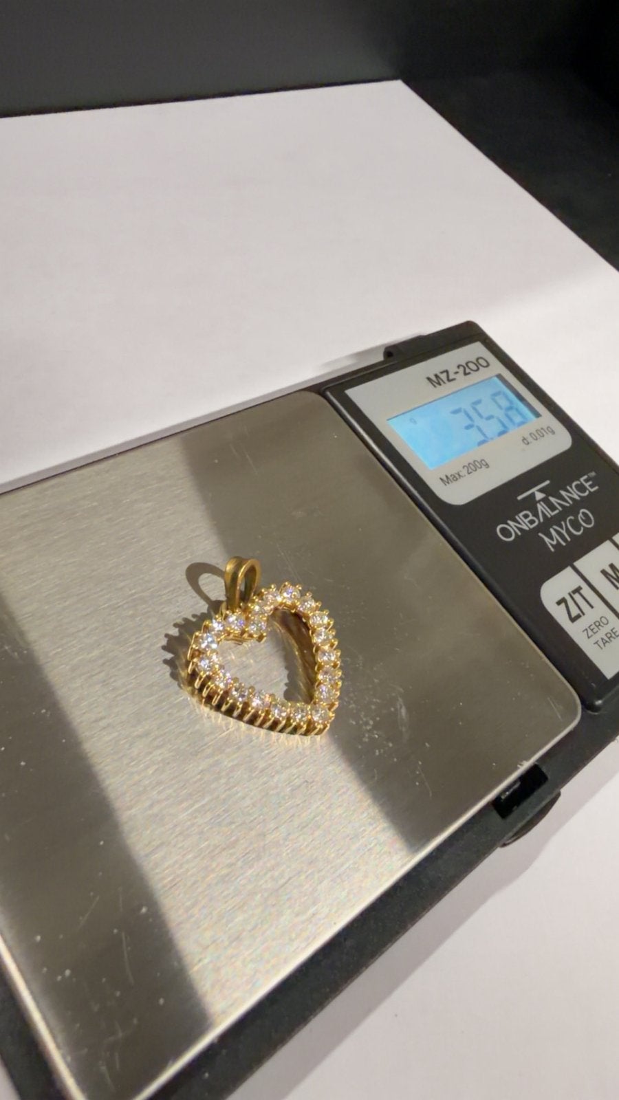 18 Karaat Gouden Hart Hanger Diamanten 3,58g ca. 0,75 ct TW, Sieraden, Tassen en Uiterlijk, Kettinghangers, Ophalen of Verzenden
