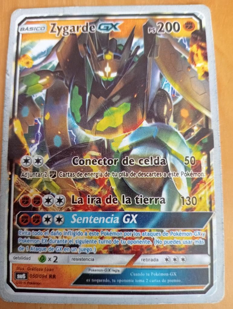 Pokemon kaart Zygarde GX, Ophalen, Zo goed als nieuw, Losse kaart
