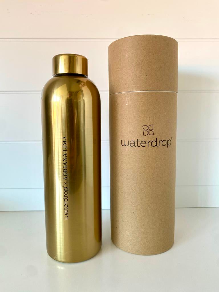 Waterdrop x Adriana Lima Limited Edition Fles Goud thermo, Sport en Fitness, Bidons, Ophalen of Verzenden
