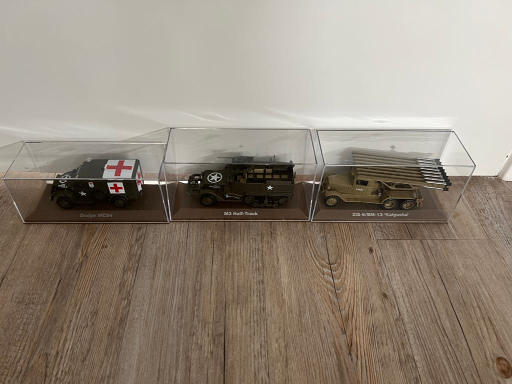 34 Modelbouw auto’s leger- editions atlas collection inlc, Ophalen of Verzenden, Groter dan 1:32, Auto, Overige merken