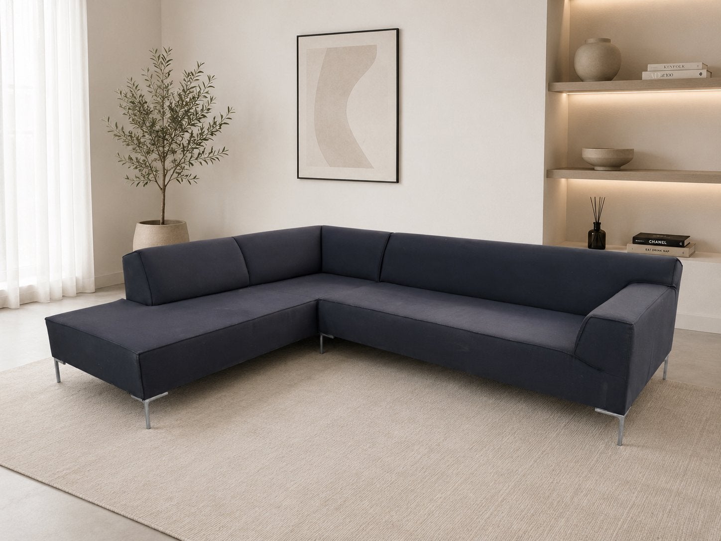 GRATIS LEVERING | DESIGN ON STOCK BLOQ XL HOEKBANK | ZGAN, Hoekbank, 300 cm of meer, Zo goed als nieuw, Vierpersoons of meer
