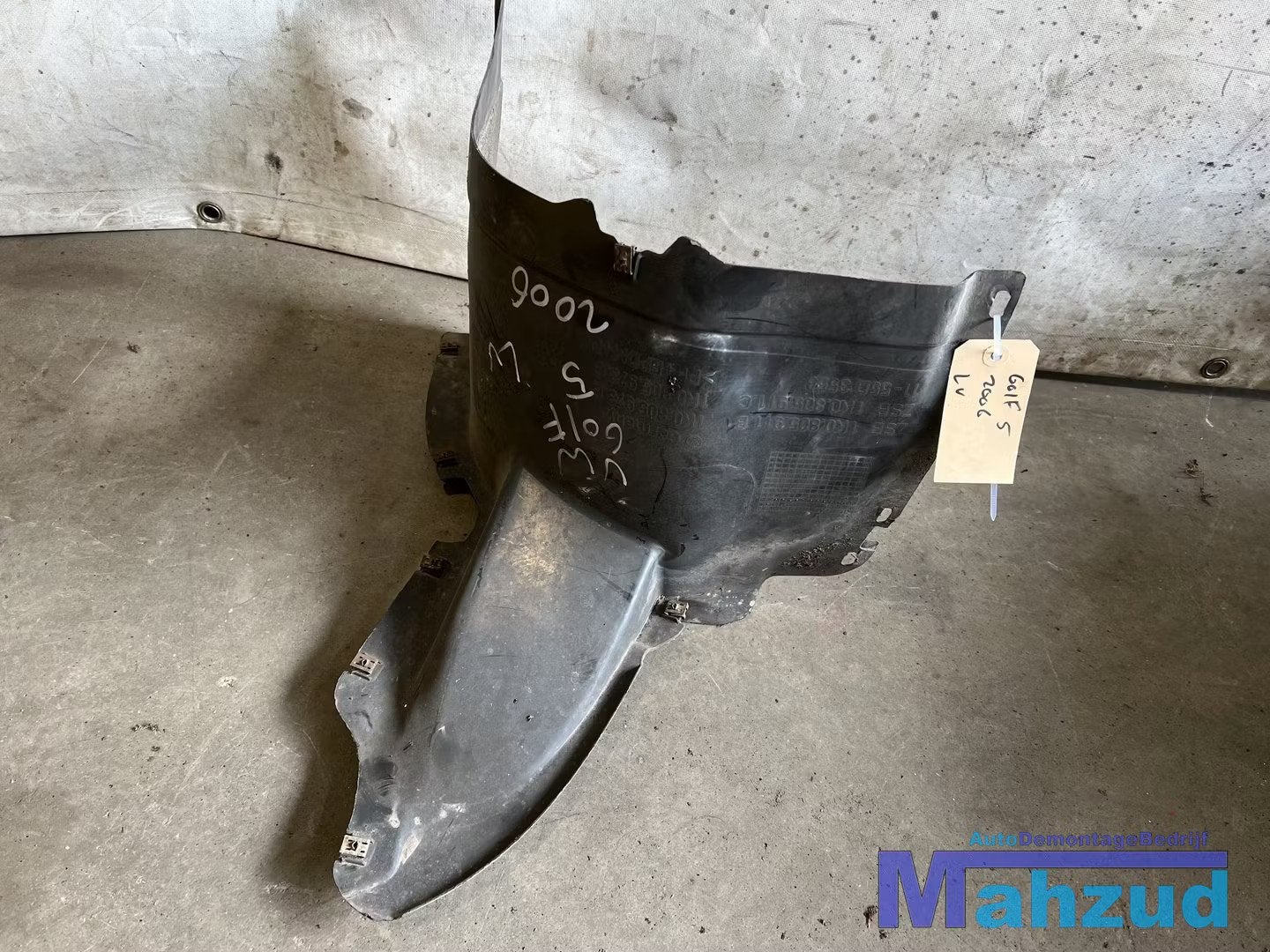 VW GOLF 5 Links voor modderkuip wielkuip 2004-2009, Auto-onderdelen, Gebruikt, Volkswagen, Volkswagen AG, Voor