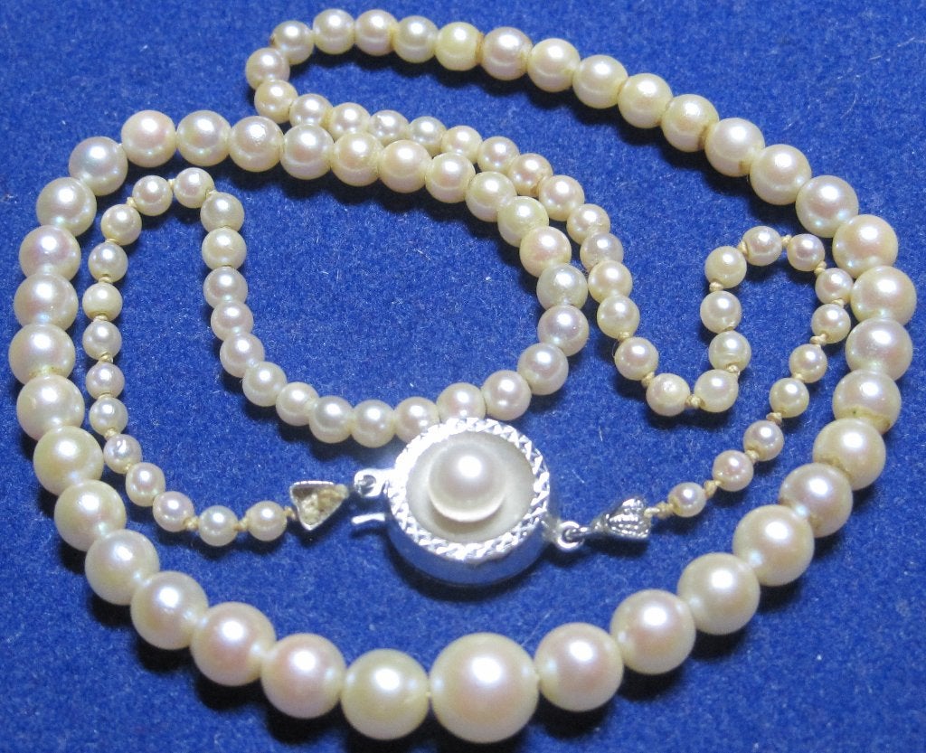 Vintage cultivé parel halsketting 46 cm %100 Cultivé parels, Sieraden, Tassen en Uiterlijk, Kettingen, Ophalen, Zo goed als nieuw