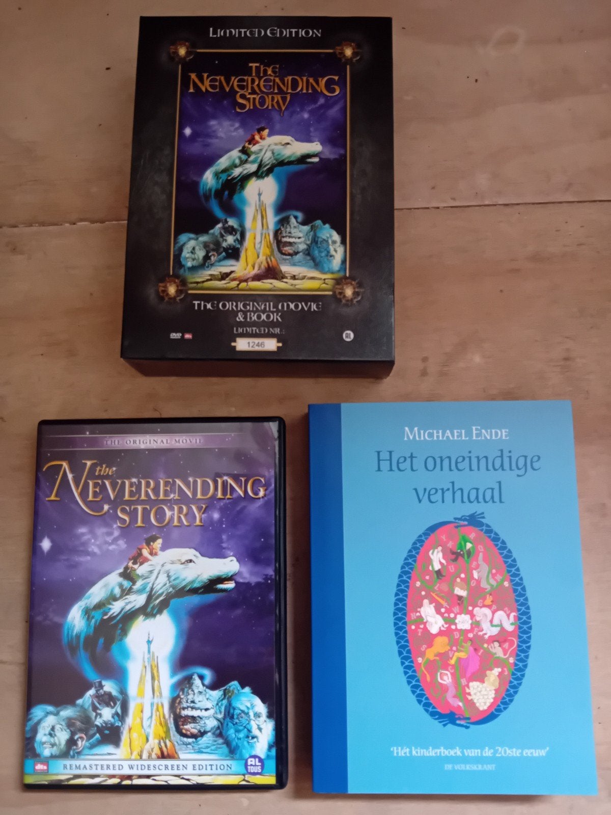 dvd box met boek Michael Ende - Het oneindige verhaal, Ophalen of Verzenden, Zo goed als nieuw, Michael Ende
