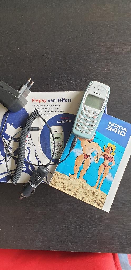 Nokia 3410 met lader, autolader en handleiding. Simlockvrij, Telecommunicatie, Mobiele telefoons | Nokia, Gebruikt, Geen camera