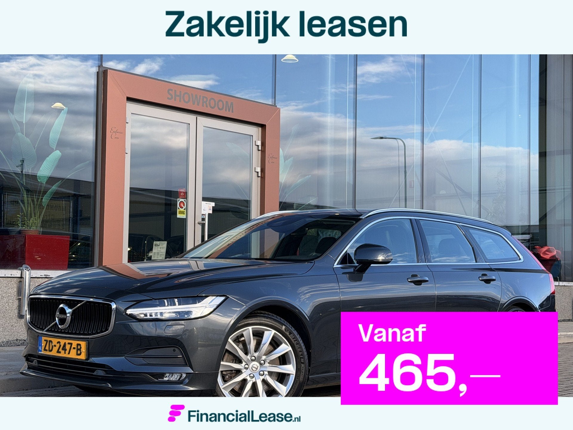 Volvo V90 2.0 T4 Momentum | Apple Carplay | ACC | Elek. Trek, 15 km/l, 1969 cc, 1616 kg, 93 €/maand