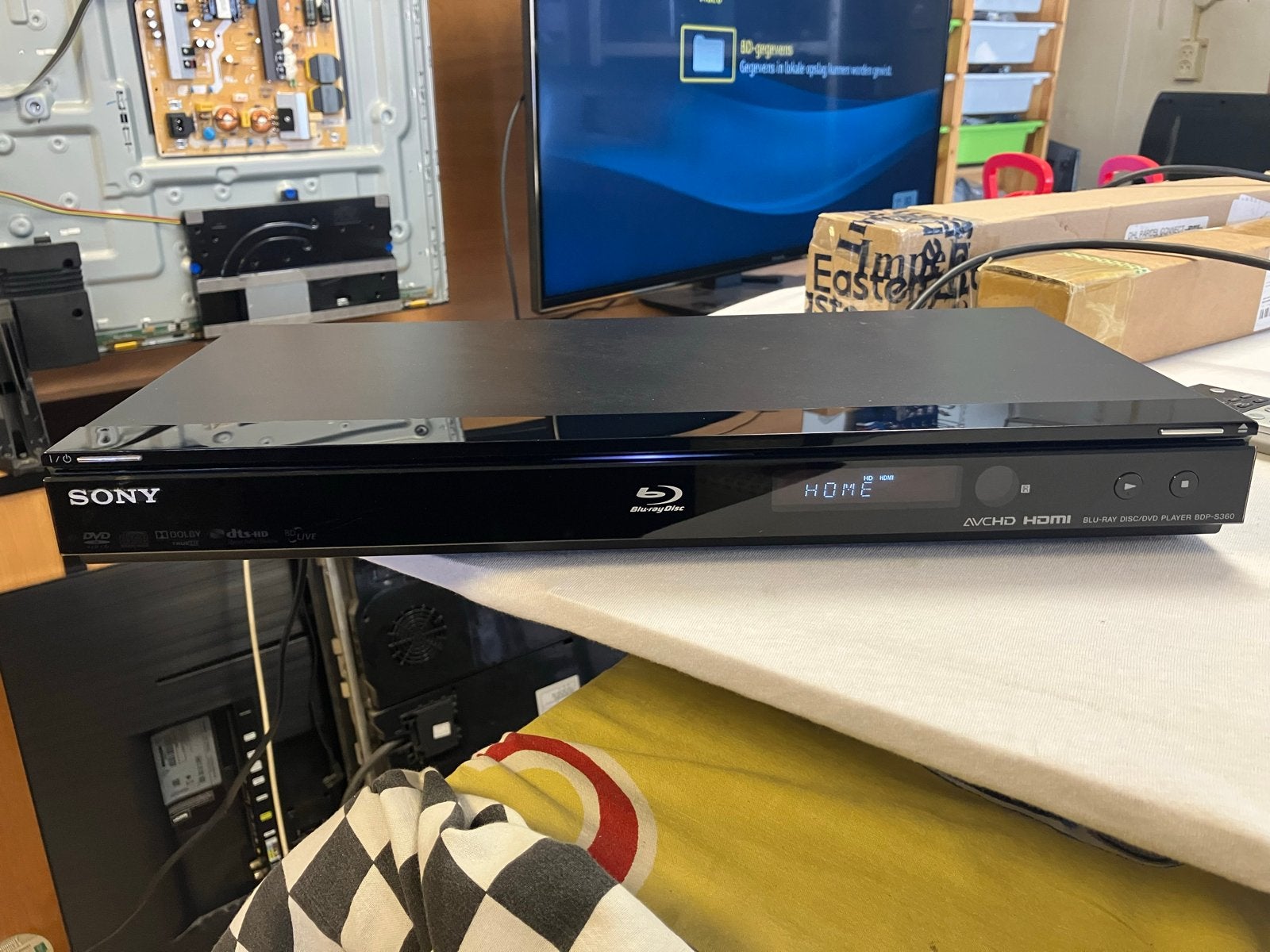 Sony BDP-S360 Blu-ray Disc/DVD Speler met Afstandsbediening, Ophalen of Verzenden, Gebruikt, Sony, Wi-Fi